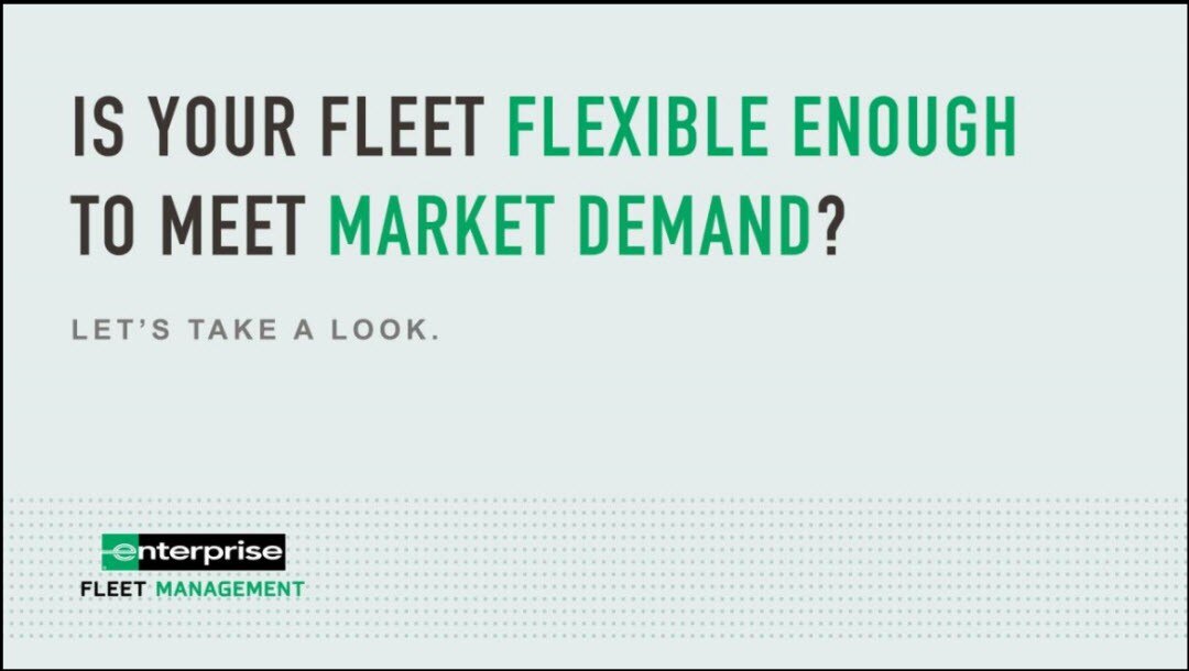 Utilization: Is your fleet flexible enough to meet market demand? 